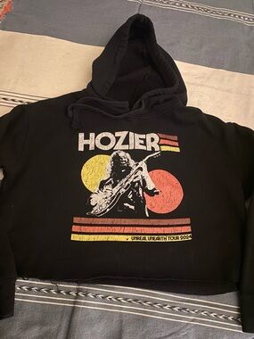 Hozier 'Unreal Unearth Tour 2024' Black Graphic Hoodie
